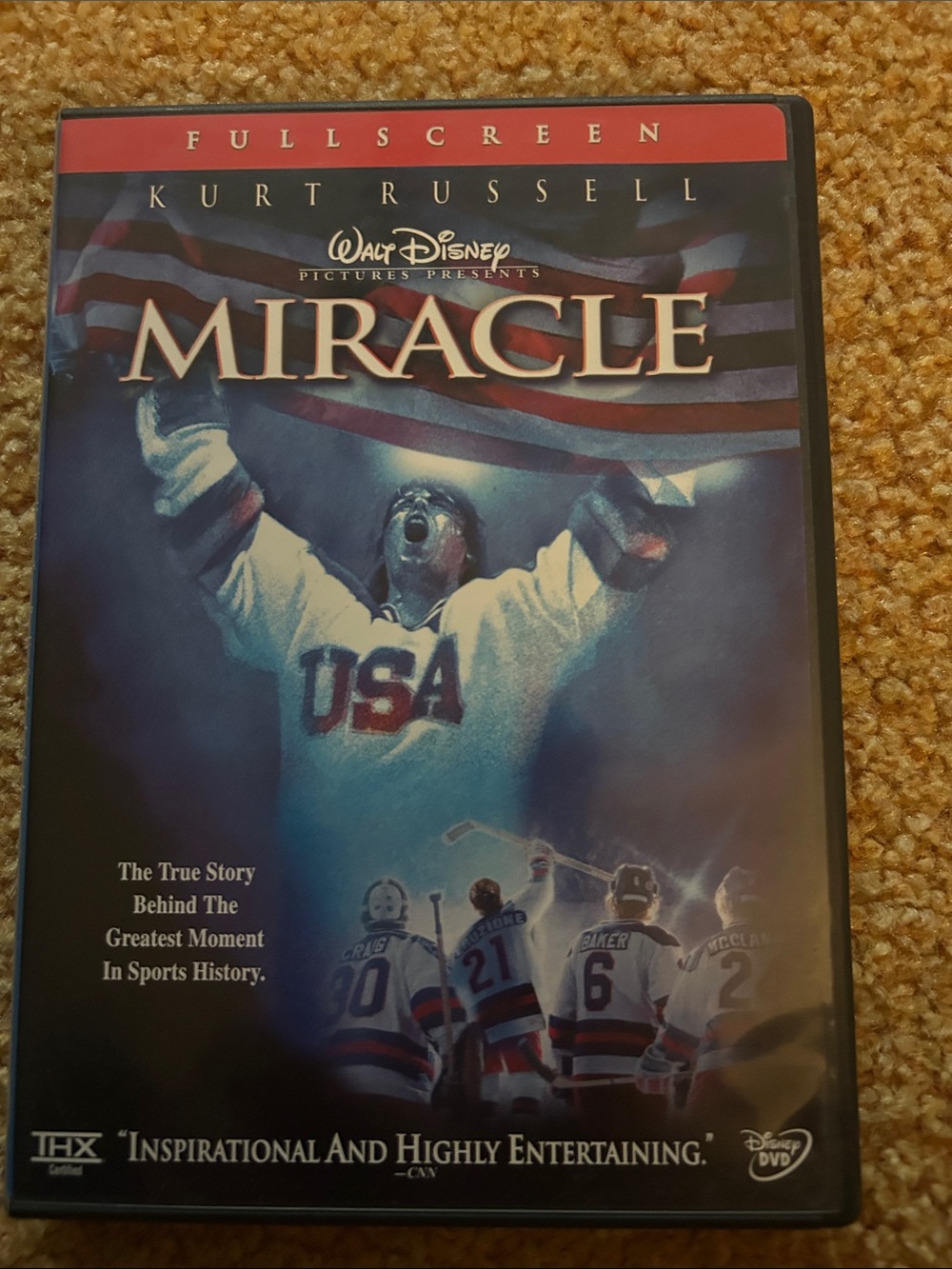 Disney Miracle DVD - Blue, Red, White